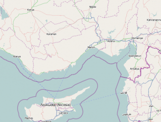 Karte der Kilikischen Küste