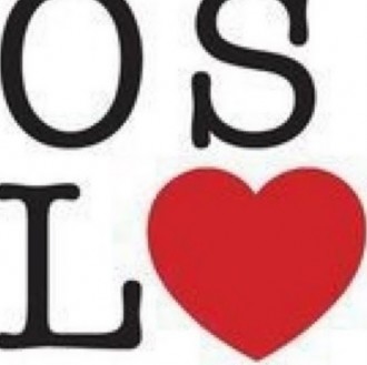 I love Oslo-Logo, Hauptstadt des demokratischen Königreiches Norwegn