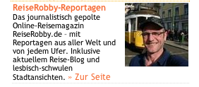 Screenshoot der azvon reiserobby.de auf queer.de