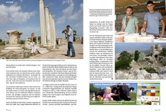 Christlicher Digest Nordzypern II Zweite Doppelseite der Reportage von Robert Niedermeier über Nordzypern aus der Zeitschrift Christlicher Digest, Dezember 2011