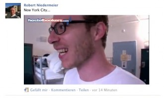 Facebook Screenshot, Profil Robert Niedermeier, YouTube-Video von Christoph Pfaff aka Von_Unterwegs