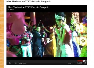 Screenshot aus meinem Blog zeigt Ausschnitt aus Smartphone-Video: TAT-Party in Bangkok