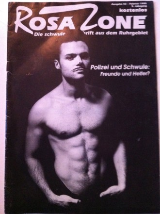 Schwule Zeitschrift Rosa Zone - erschien monatlich im Ruhrgebiet