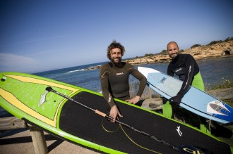 Surfer- und SUP-Experten: Joan Bonet und Mauro Lareu, Foto: Dennis Yenmez