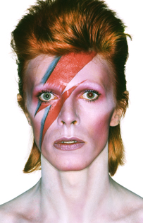 Aufnahme von David Bowie für das Albumcover von Aladdin Sane, 1973 Fotografie von Brian Duffy Foto Duffy © Duffy Archive & The David Bowie Archive