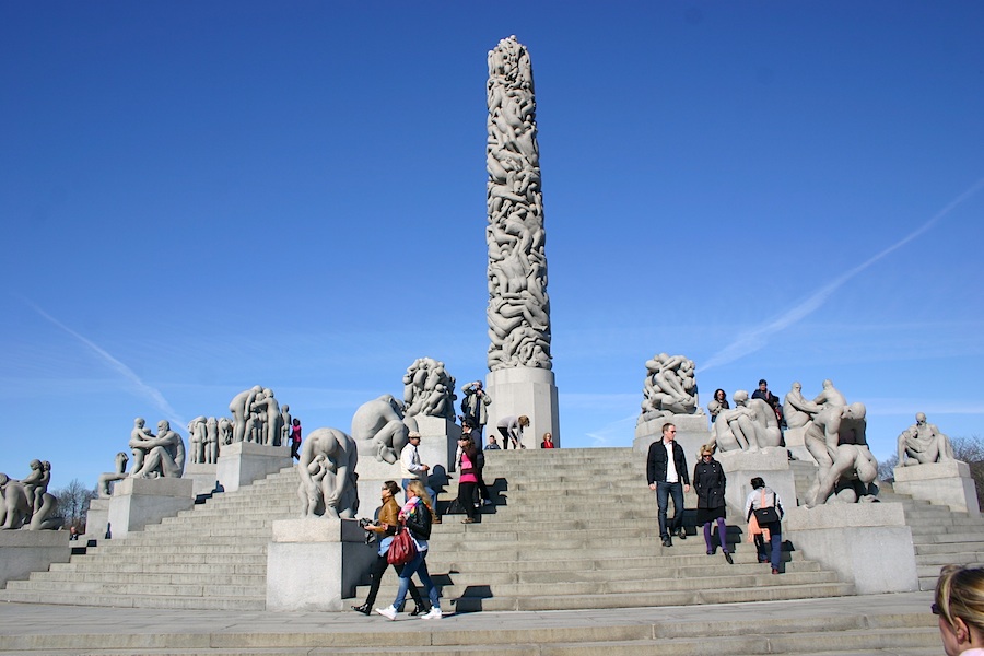 Monolith in Oslo Vigeland-Skulpturen 