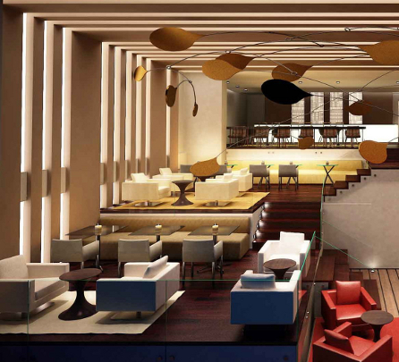 Ein Highlight des Hilton Bogota ist die elegante Atrium-Lobby, die dem Gast das umfangreiche Gastronomie-Angebot des Hotels offenbart:
