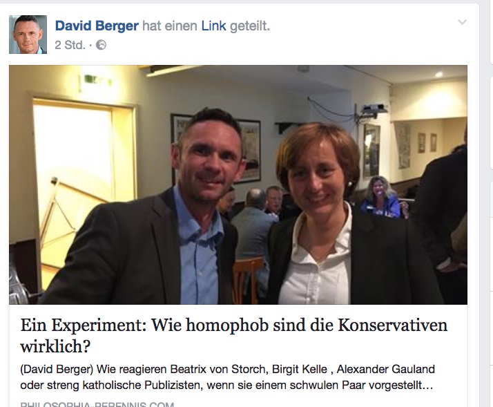 Naziverharmloser Dr. Bavid Berger und rechte Darknet-Datendiebin Beatrix von Storch (AfD) machen gemeinsame Sache gegen die liberale Demokratie.