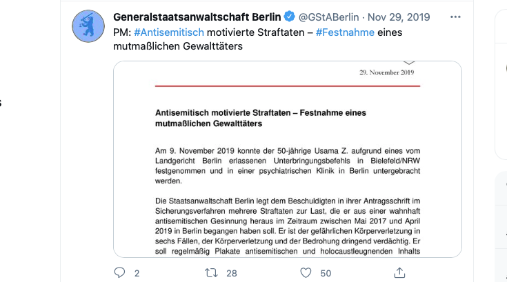 PM vom Staatsanwalt zum Fall Usama Zimmermann von 2019